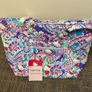 Vera Bradley Hello Kitty Small Vera Tote NWT